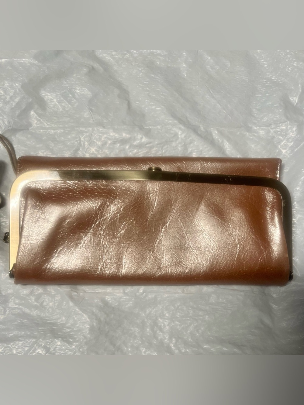 Hobo Lauren Clutch Wallet Featuring A Double-Frame Kiss Lock Enclosure
